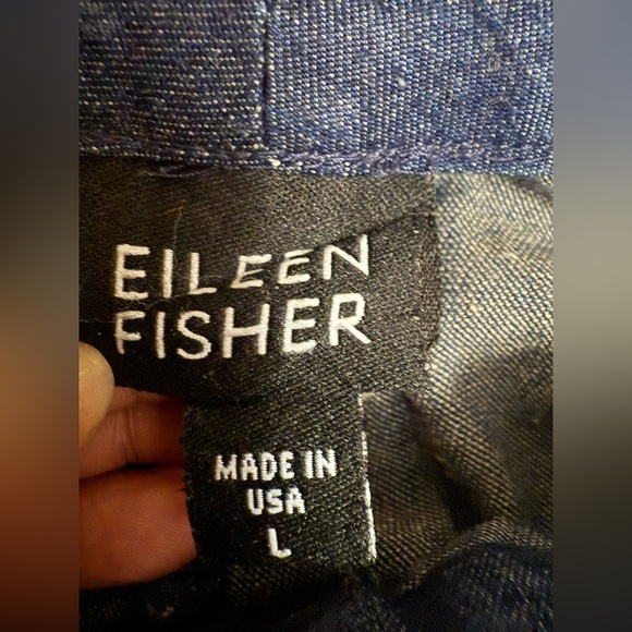 Eileen Fisher Blue Denim Jacket - Picture 4 of 4